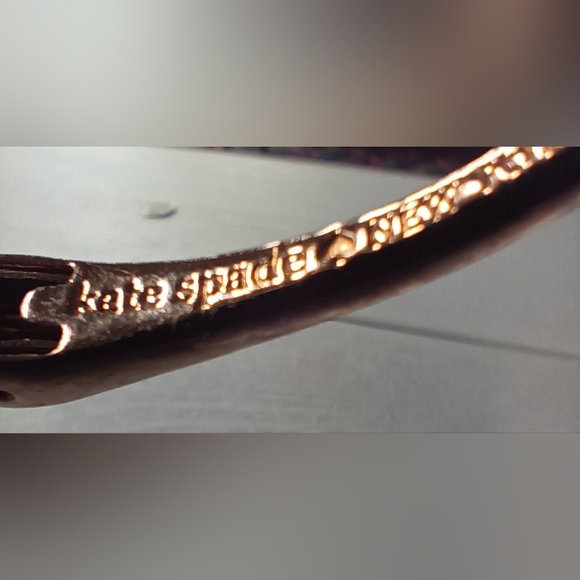 KATE SPADE "LADY MARMALADE" ROSE GOLD OPEN CUFF BANGLE BRACELET - Picture 3 of 5